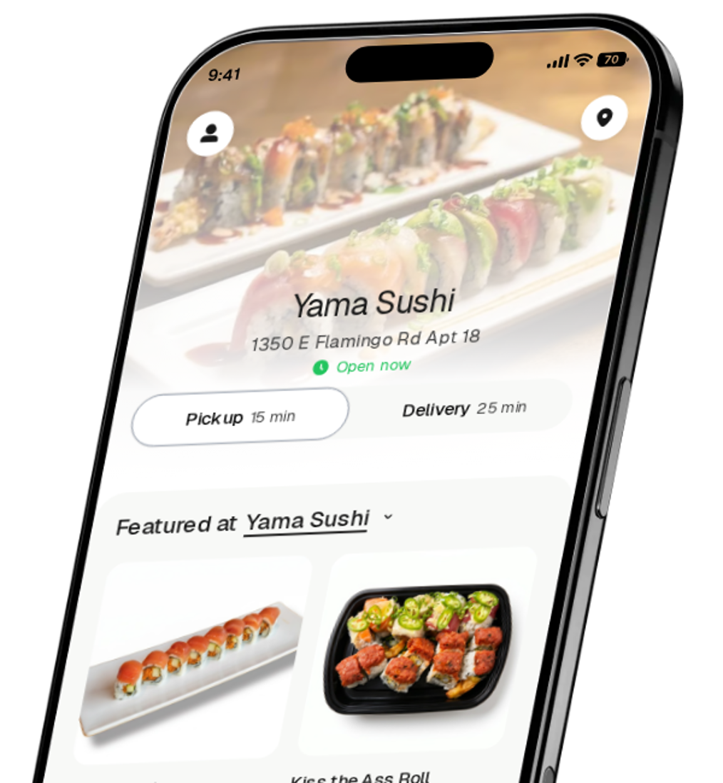Yama Sushi app preview