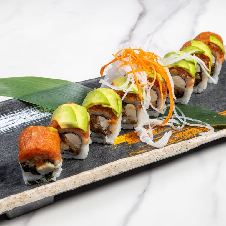 Savor our salmon roll